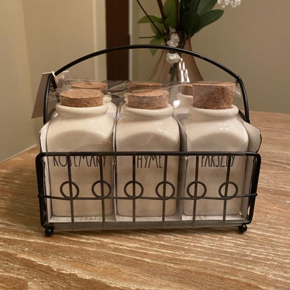 Rae Dunn Spice Jar Set